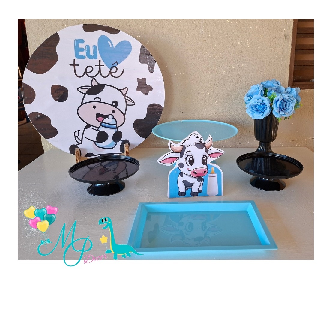 Kit Mesa Parabéns Eu  Amo Tetê Menino - MP DECOR 