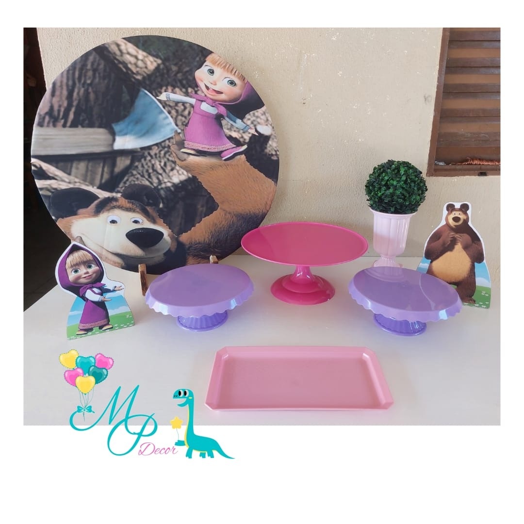 Kit Mesa Parabéns Mascha  E O Uso  - MP DECOR 