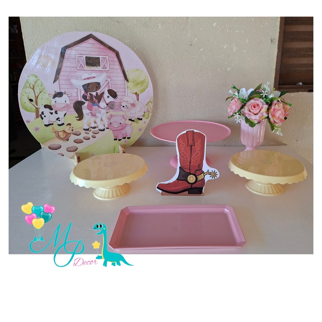 Kit Mesa Parabéns Fazendinha  - MP DECOR 