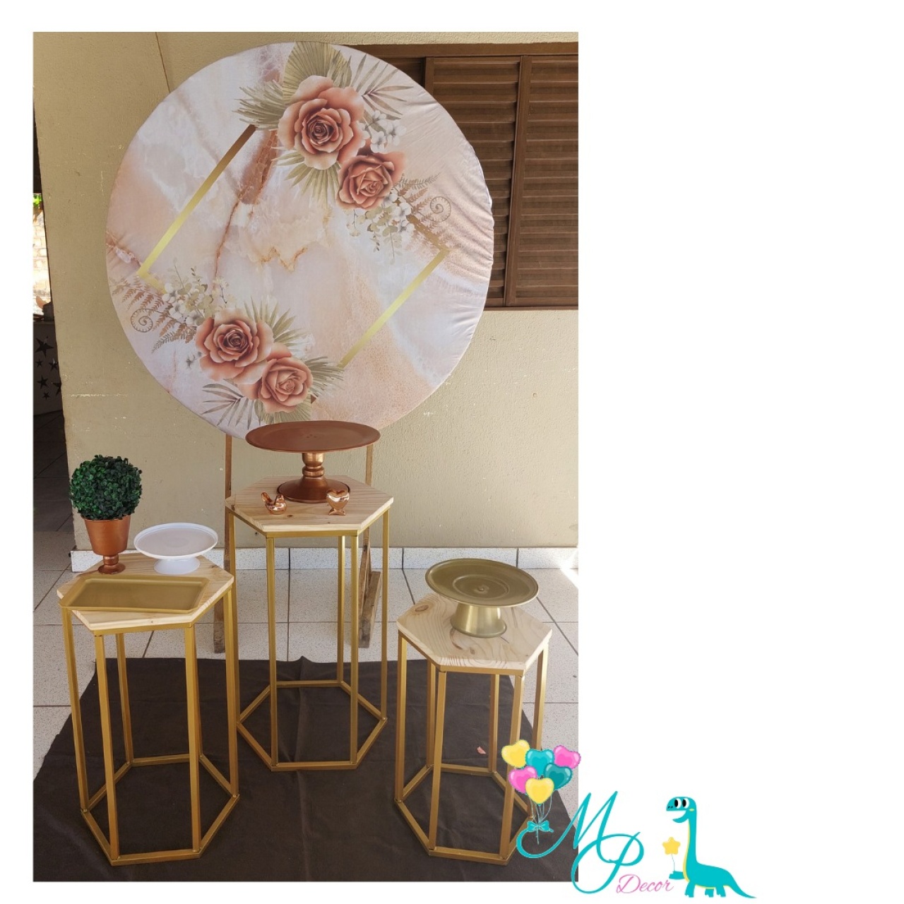 Kit Pegue Monte 3 ( Flores Bege) - MP DECOR 
