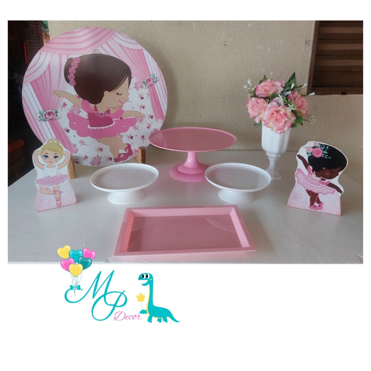 Kit Mesa Parabéns Balarina - MP DECOR 