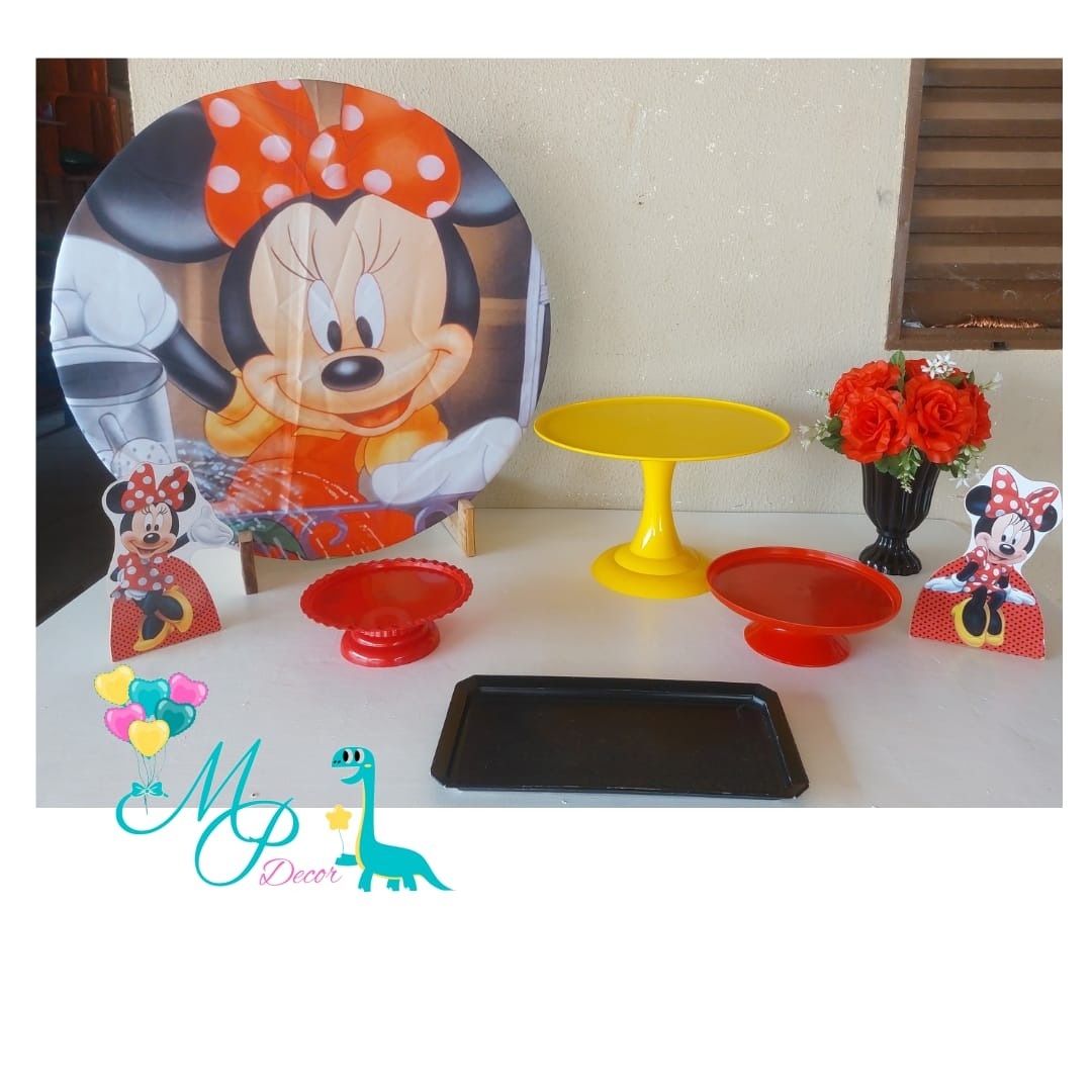 Kit Mesa Parabéns Minie Vermelha 2 - MP DECOR 