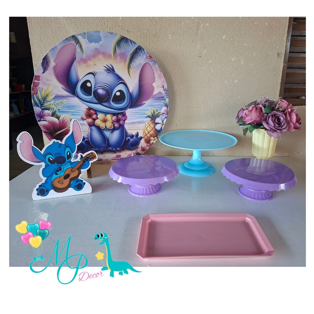 Kit Mesa Parabéns Stitch 1 - MP DECOR 