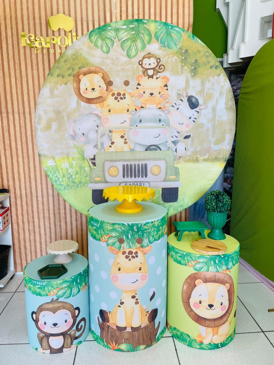 Kit Prata - Safari - karoline pedroso festas