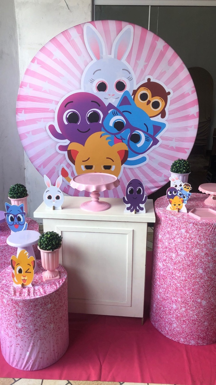 Kit Personalizado - Bolofofos Rosa - karoline pedroso festas