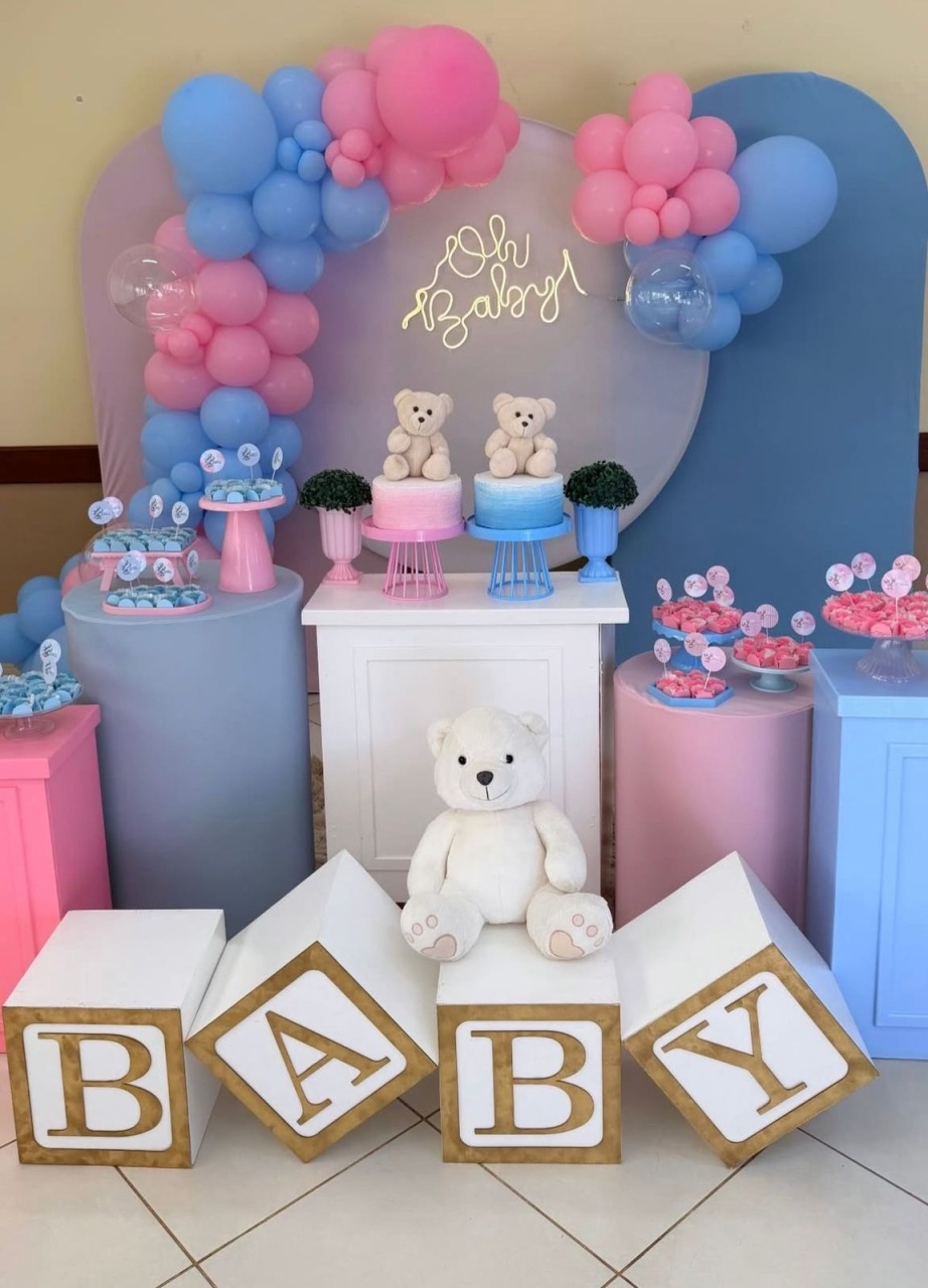 Decoração Chá Revelação 18 - karoline pedroso festas
