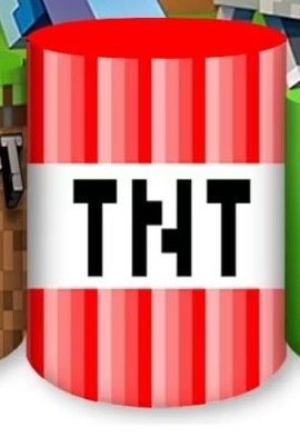 Capa Cilindro G - Minecraft - karoline pedroso festas
