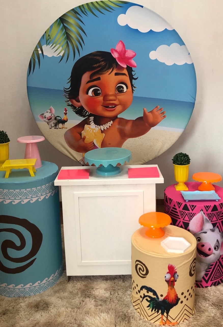 Kit Personalizado - Moana Baby - karoline pedroso festas
