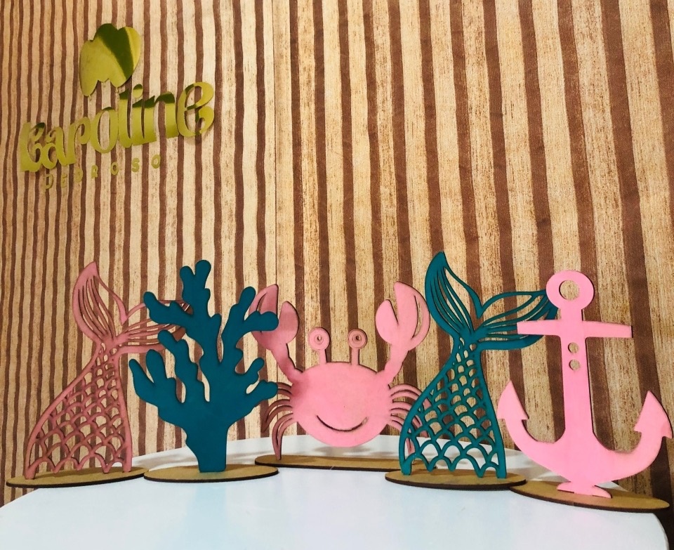 Display de Mesa - Fundo Do Mar  - karoline pedroso festas