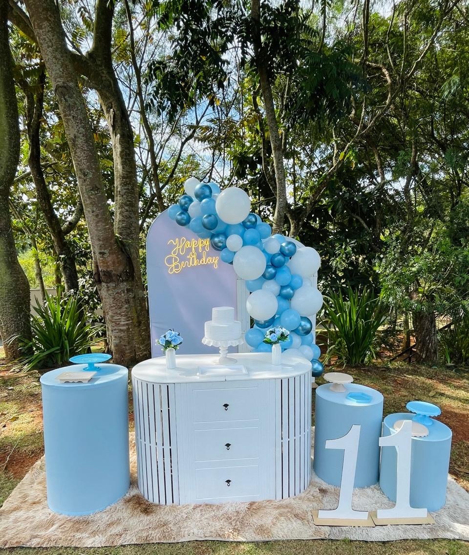 Decoração Azul Claro - karoline pedroso festas