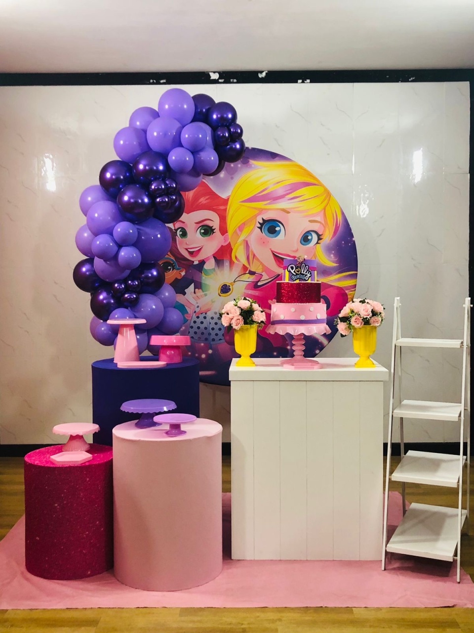 Decoração Polly Pocket - karoline pedroso festas