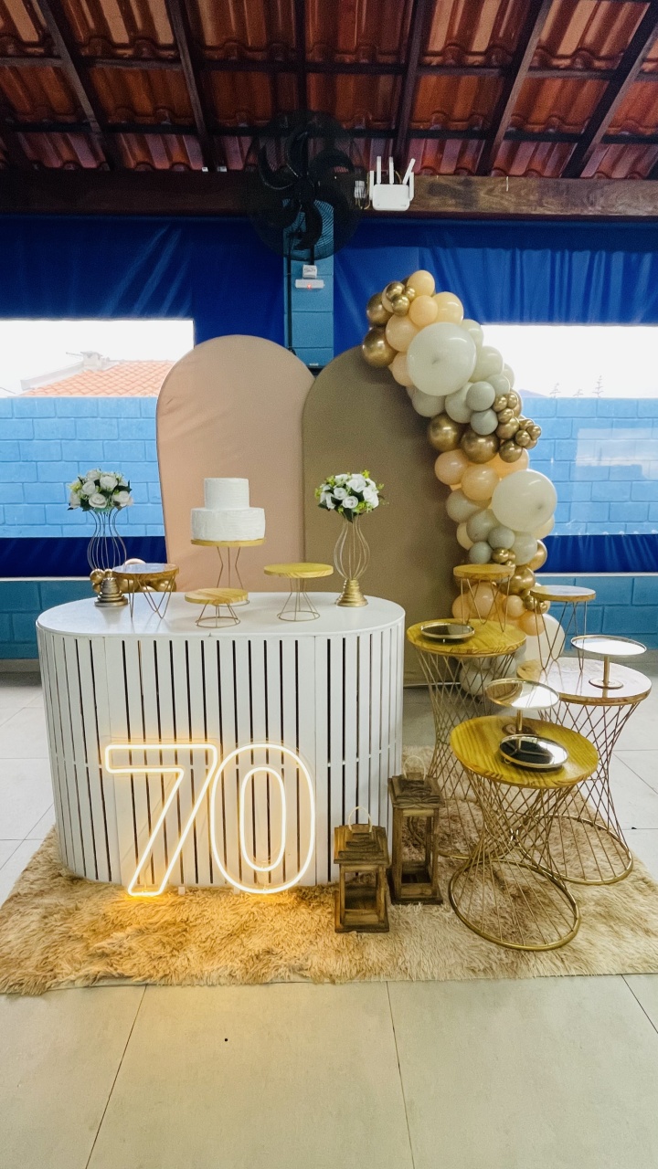Decoração 70 Anos - karoline pedroso festas