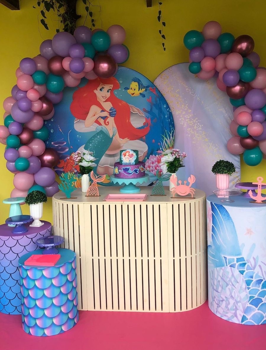 Decoração Ariel  - karoline pedroso festas