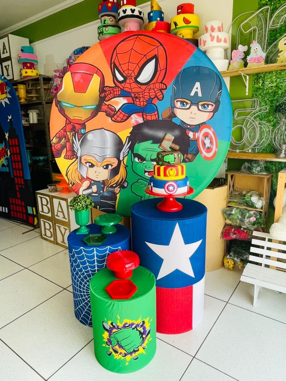 Kit Prata - Herois Baby - karoline pedroso festas