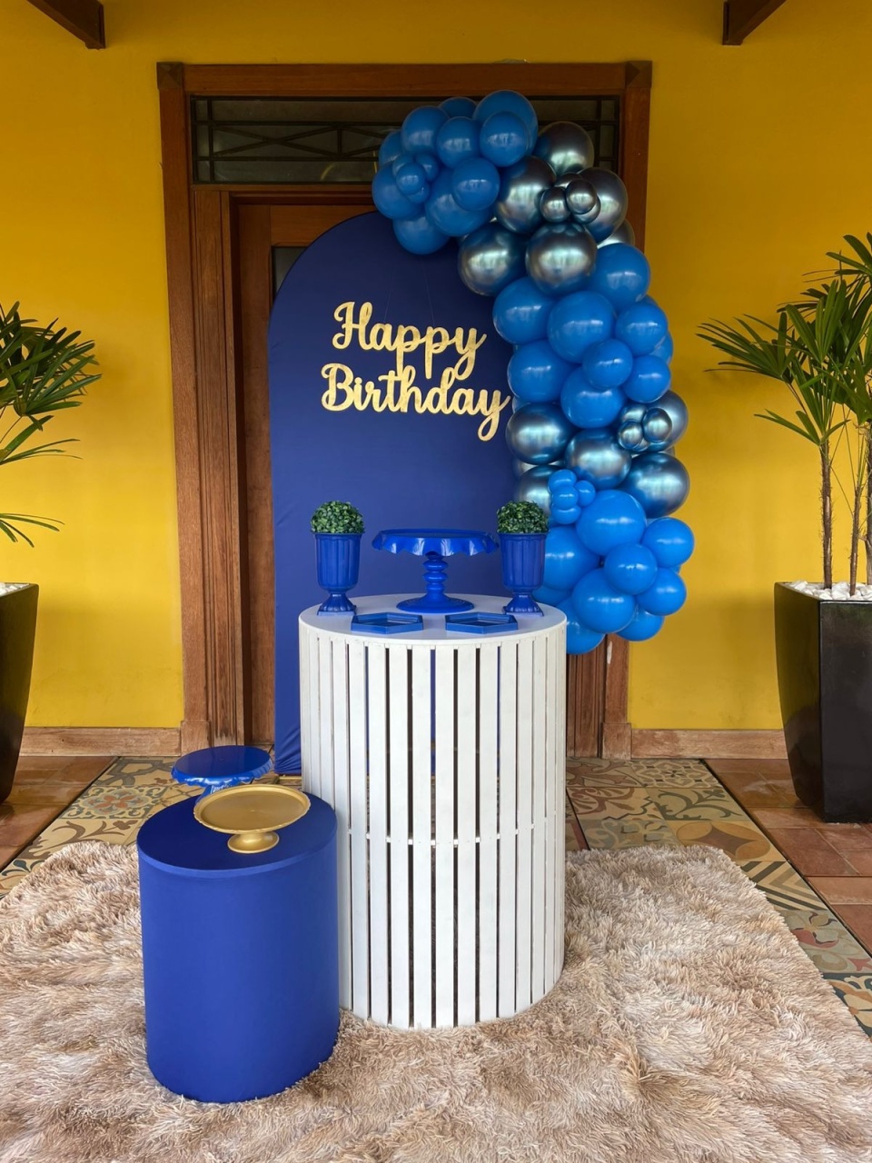 Decoração Azul  - karoline pedroso festas