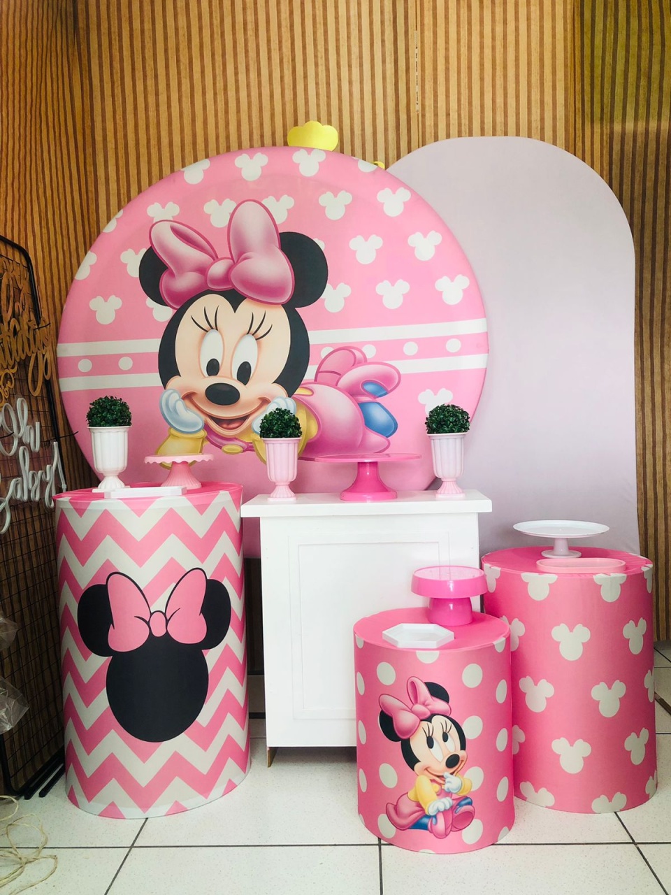 Kit Ouro Minnie Baby  - karoline pedroso festas