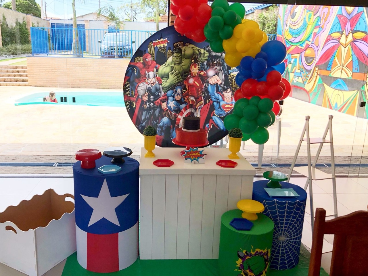 Decoração Heróis 2 - karoline pedroso festas