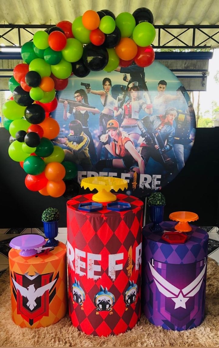 Decoração Free Fire - karoline pedroso festas