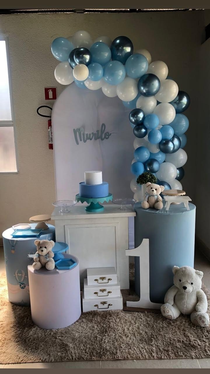 Decoração Chá de Bebê Azul 7 - karoline pedroso festas