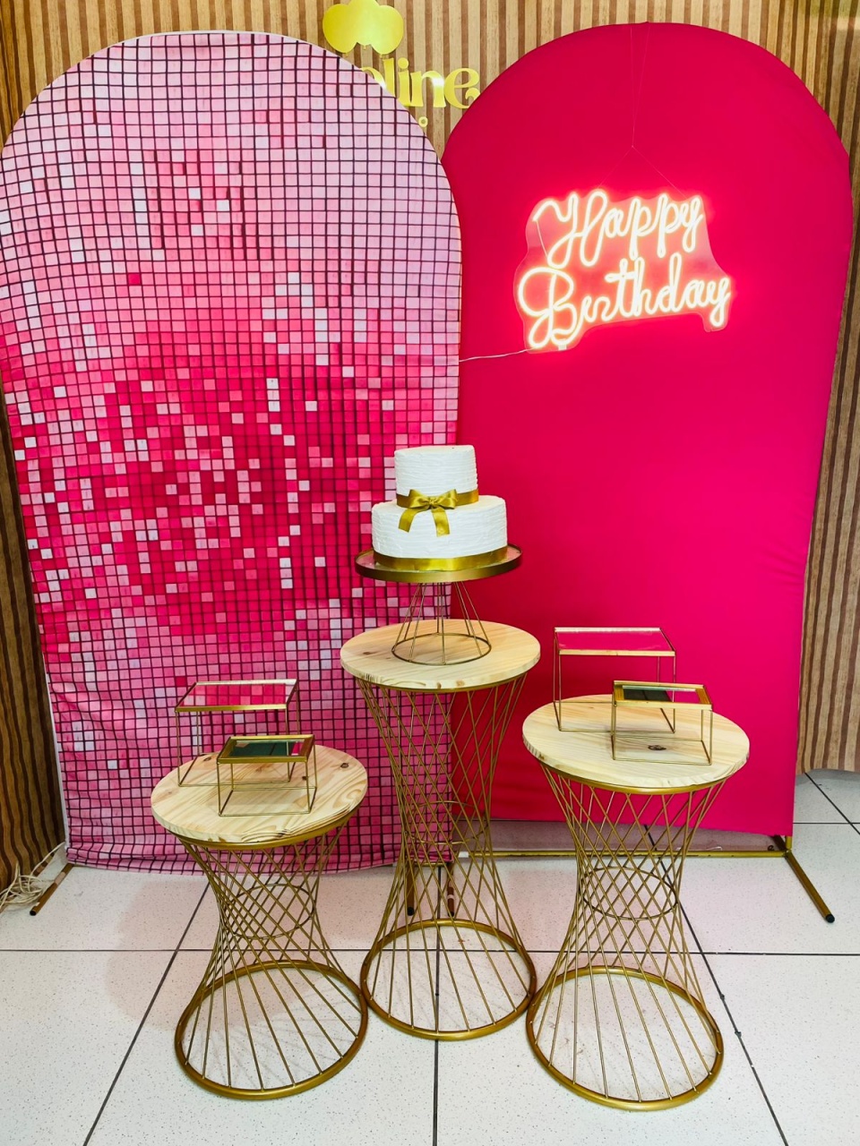 Kit - Pink Com Glitter - karoline pedroso festas