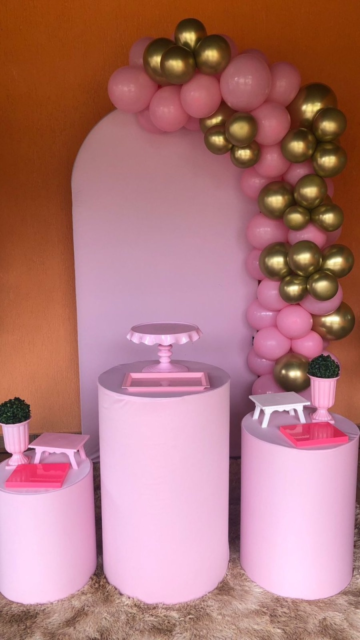 Decoração Rosa - karoline pedroso festas
