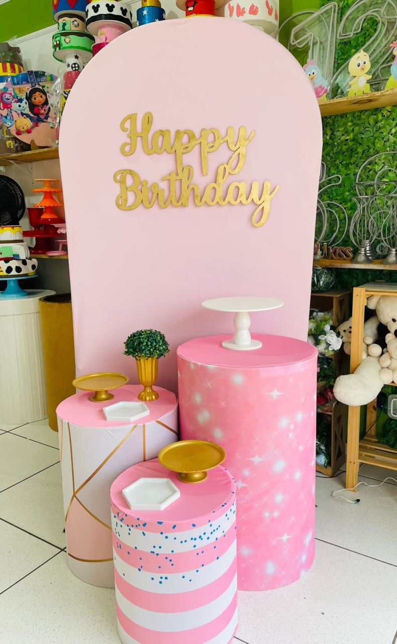 Kit Personalizado-  Rosa - karoline pedroso festas