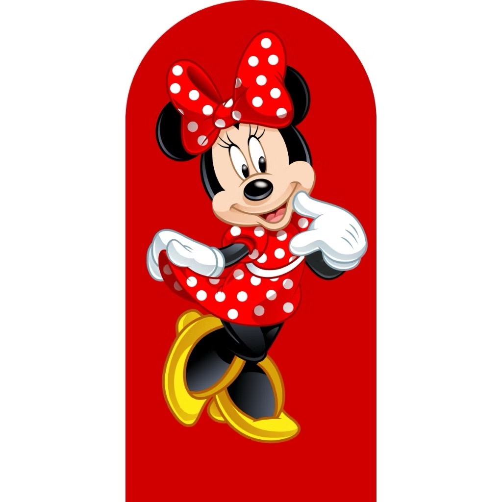 Capa Painel Romano - Minnie Vermelha - karoline pedroso festas