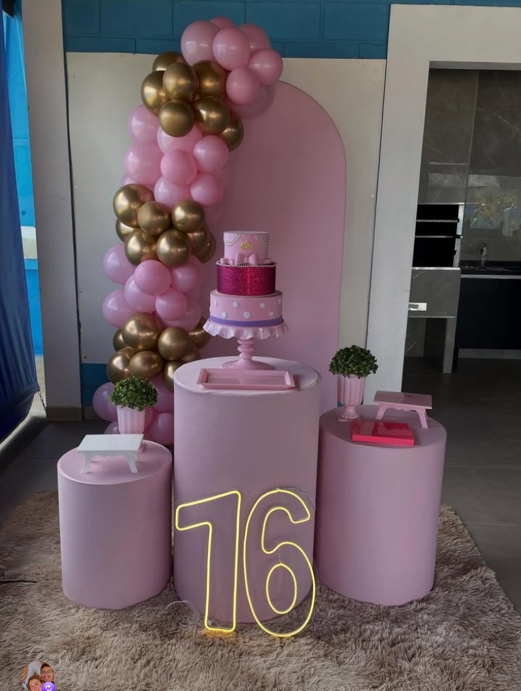 Decoração Rosa 2 - karoline pedroso festas
