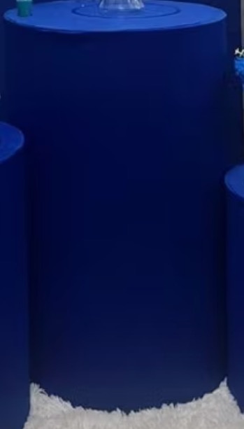 Capa Cilindro G - Azul  - karoline pedroso festas