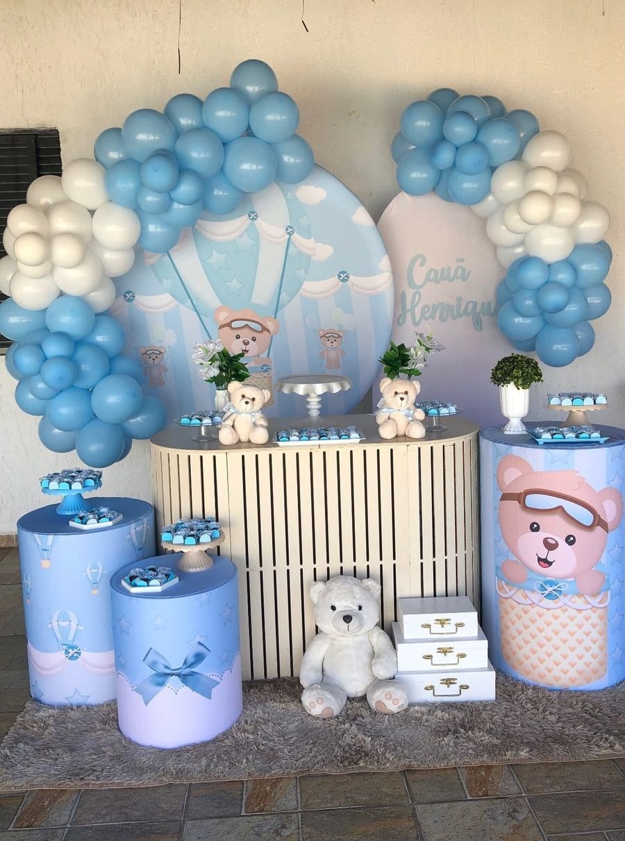 Decoração Ursinho Baloeiro - karoline pedroso festas
