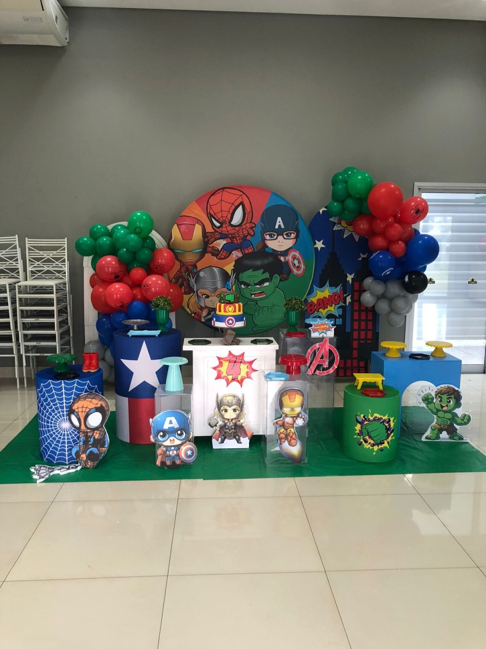 Decoração Heróis Baby - karoline pedroso festas