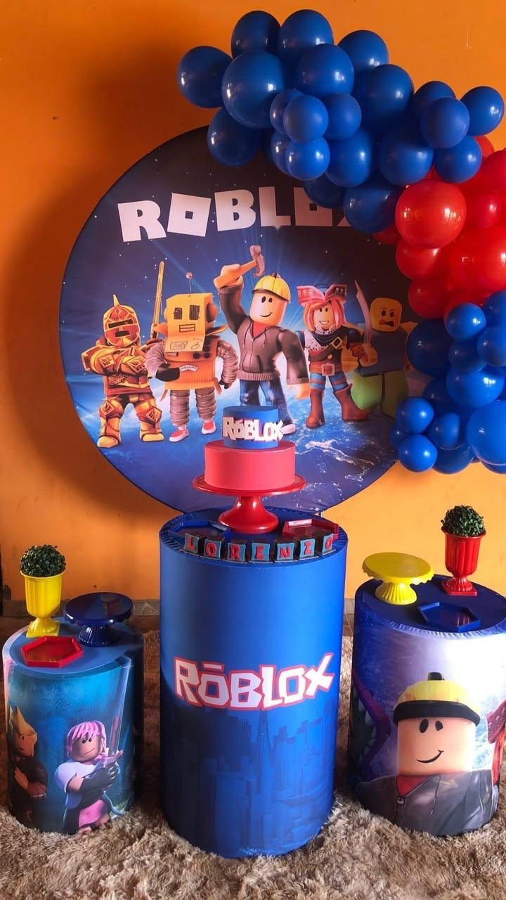 Decoração - Roblox - karoline pedroso festas