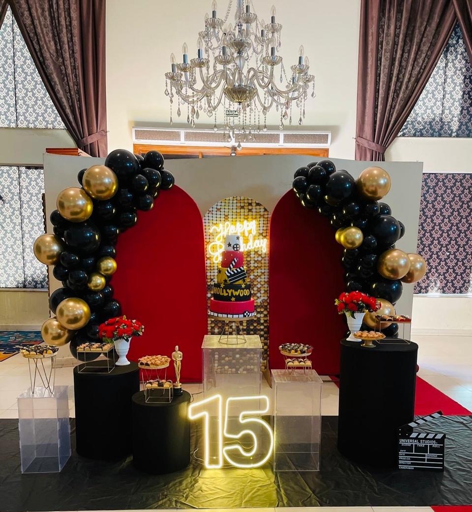 Decoração 15 Anos - Hollywood - karoline pedroso festas