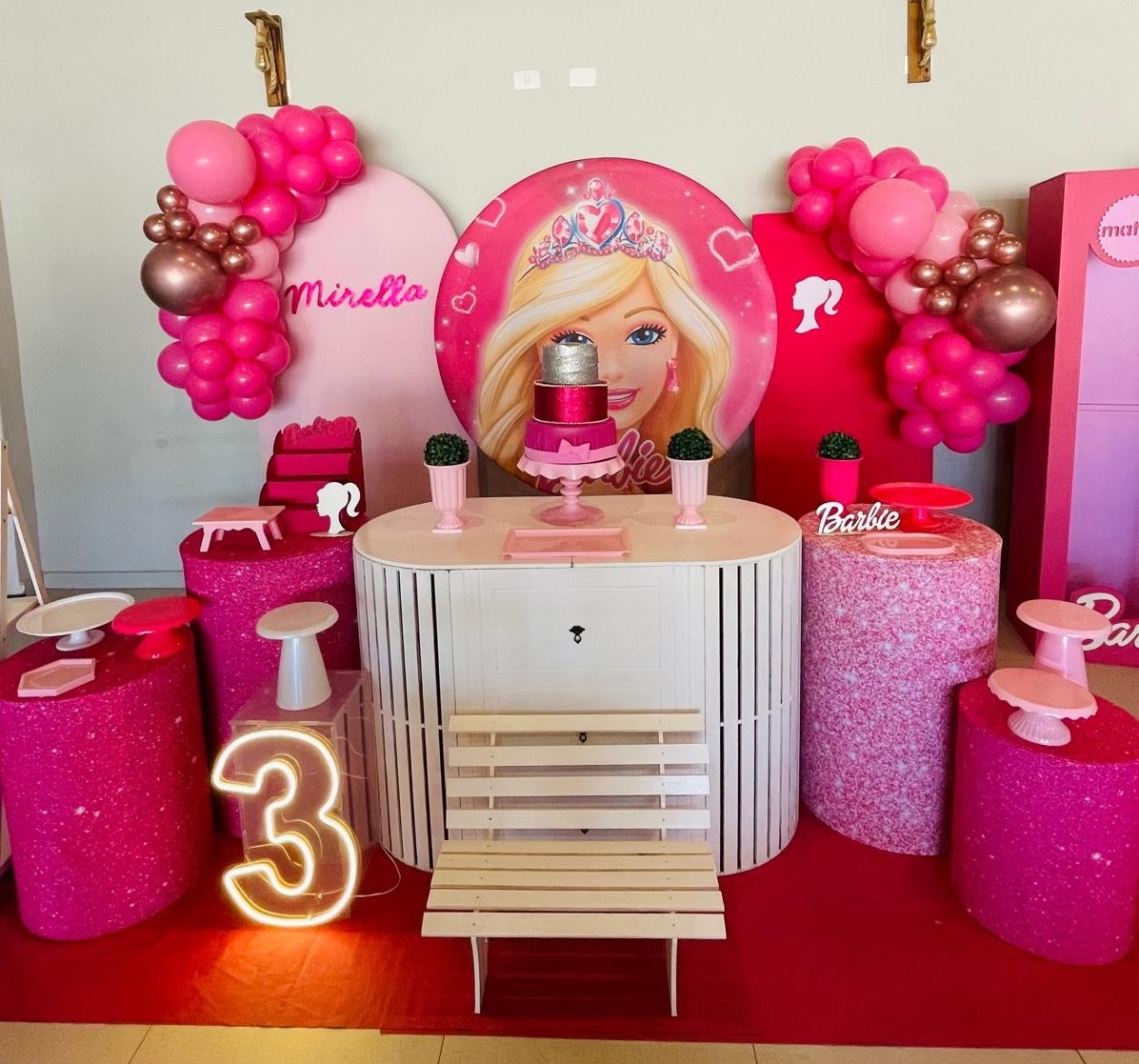Decoração Barbie - karoline pedroso festas