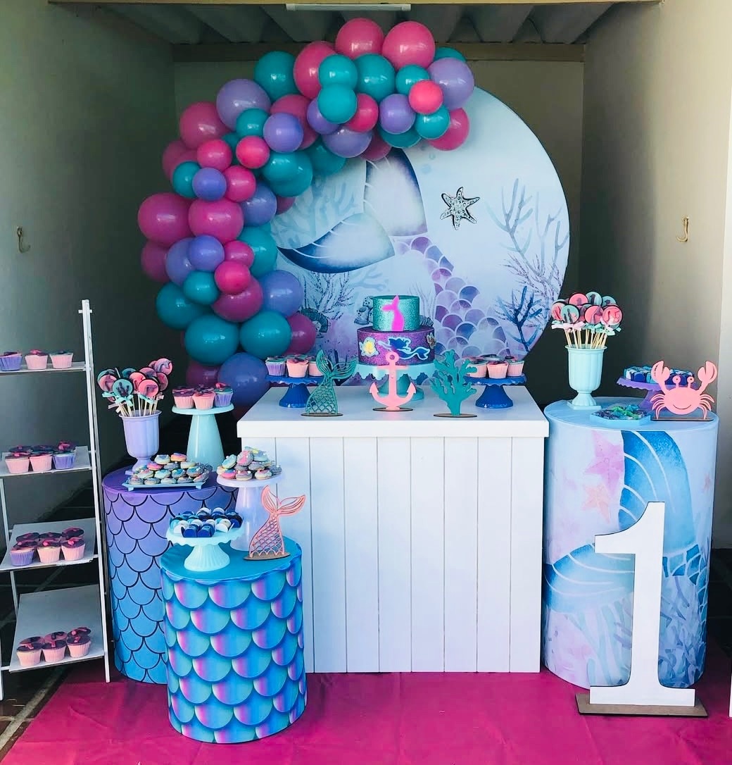 Decoração Sereia - karoline pedroso festas