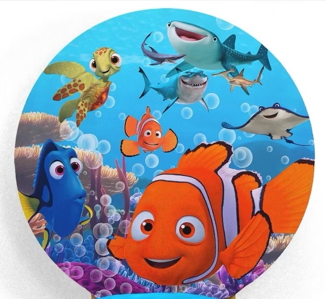 Capa Painel Redondo - Procurando O Nemo - karoline pedroso festas