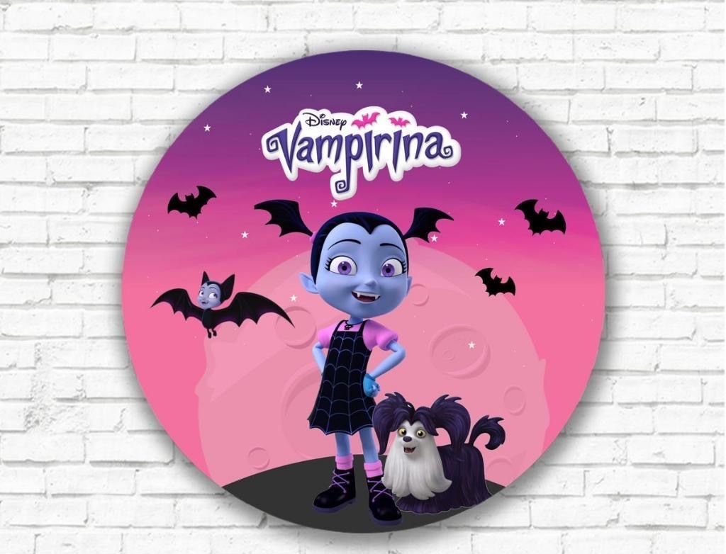 Capa Painel Redondo - Vampirina - karoline pedroso festas