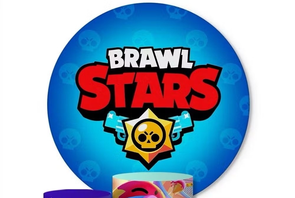 Capa Painel Redondo - Brawl Stars - karoline pedroso festas