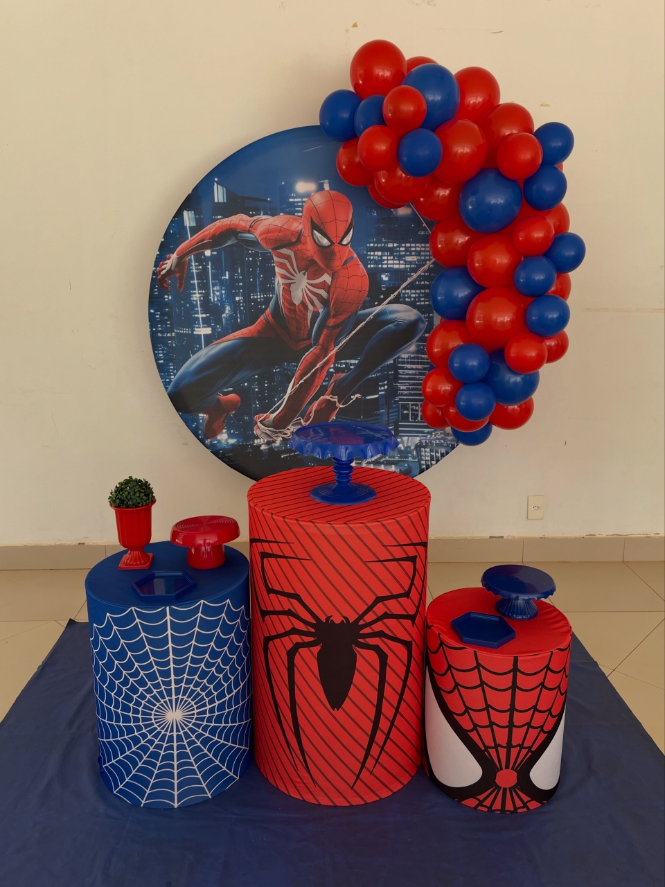 Decoração Homem Aranha - karoline pedroso festas