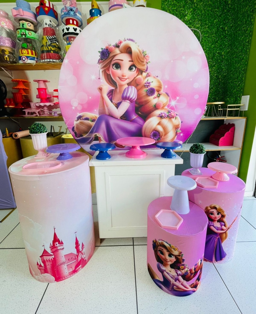 Kit Personalizado - Rapunzel   - karoline pedroso festas