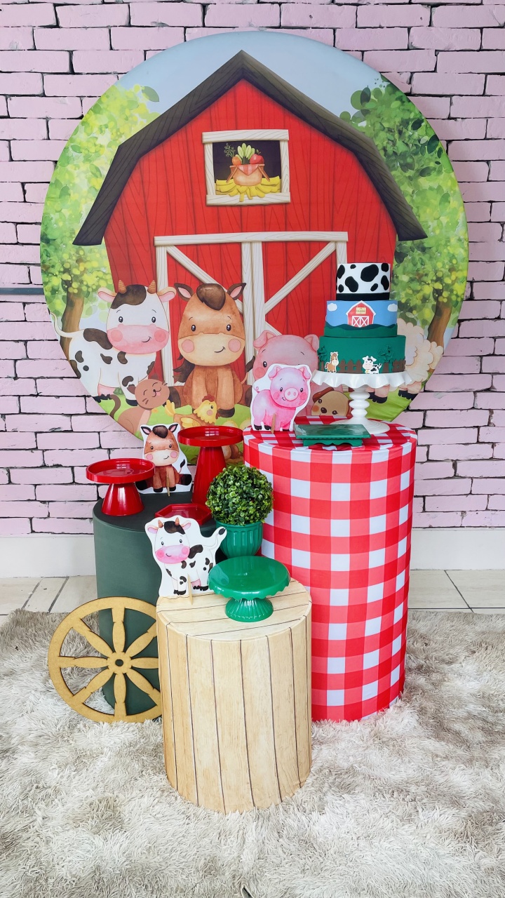 Kit Prata - Fazendinha - karoline pedroso festas