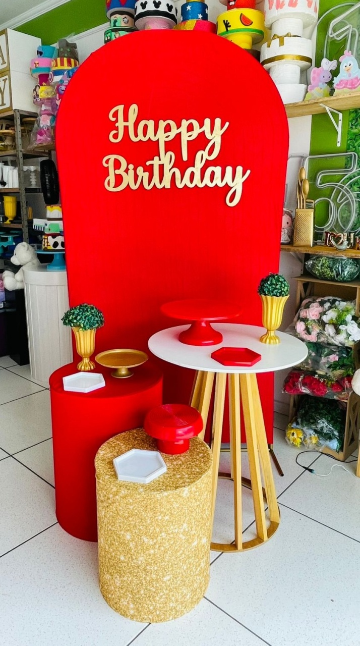 Kit Luxo-  Vermelho  - karoline pedroso festas