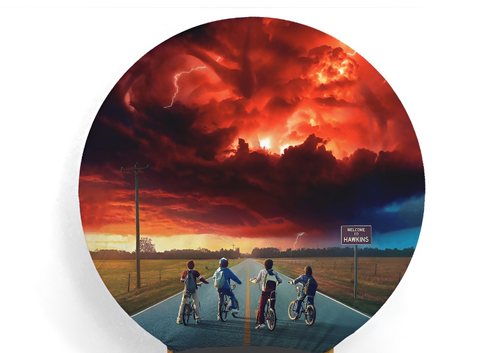 Capa Painel Redondo - Stranger Things - karoline pedroso festas