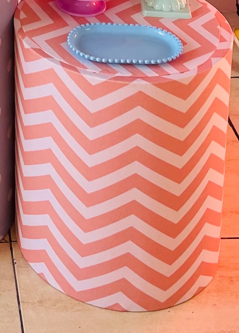 Capa Cilindro P - Zig Zag Laranja (Looney Tunes) - karoline pedroso festas