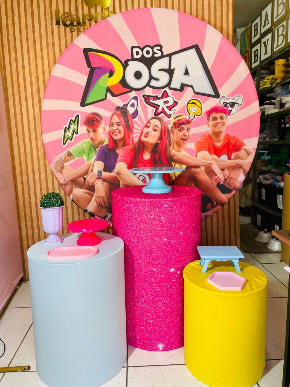 Kit Prata - dos Rosa  - karoline pedroso festas