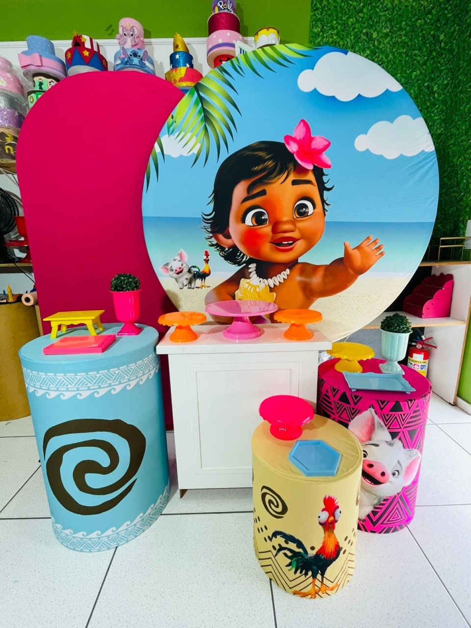 Kit Ouro - Moana Baby - karoline pedroso festas
