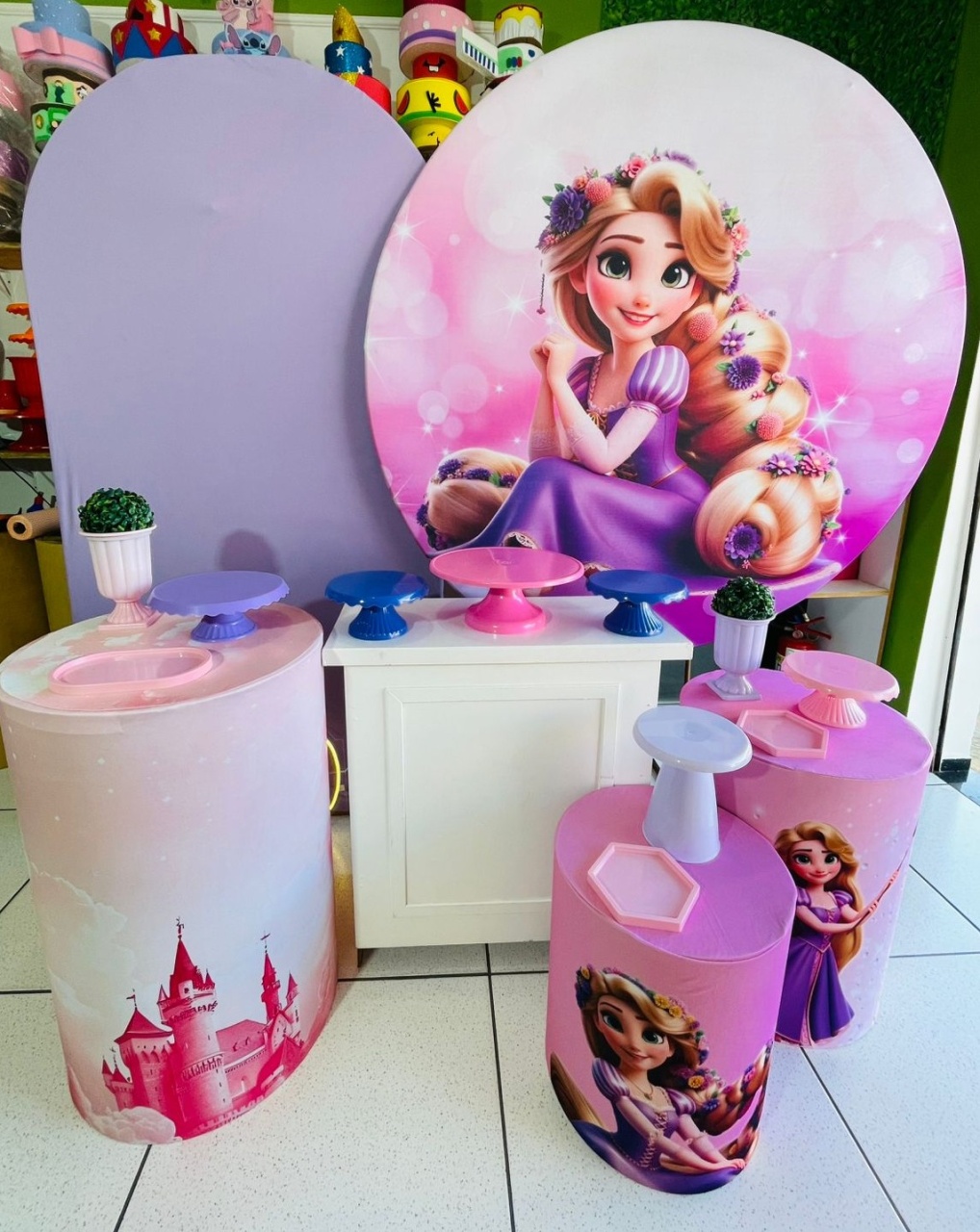 Kit Ouro - Rapunzel   - karoline pedroso festas