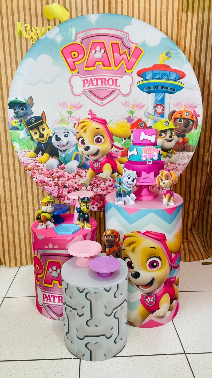 Kit Prata - Skye Patrulha Canina  - karoline pedroso festas