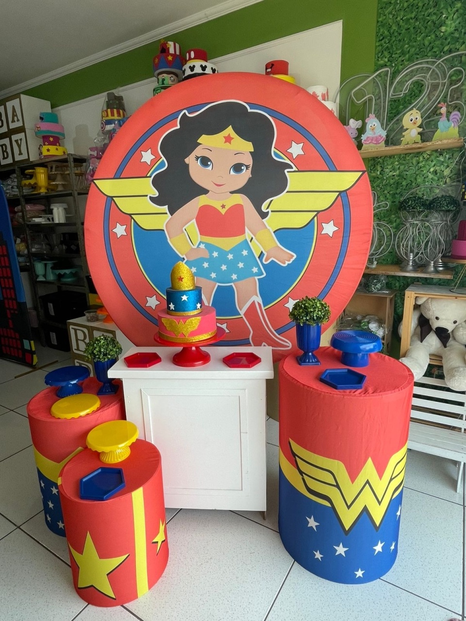 Kit Personalizado - Mulher Maravilha  - karoline pedroso festas