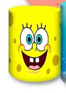Capa Cilindro M - Bob Esponja  - karoline pedroso festas